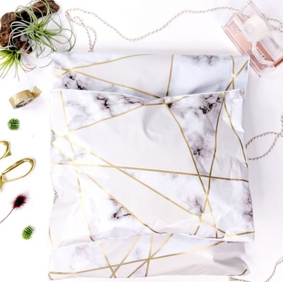 50 Marble Shipping Envelopes 10x13 Poly Mailers - Picture 2 of 2